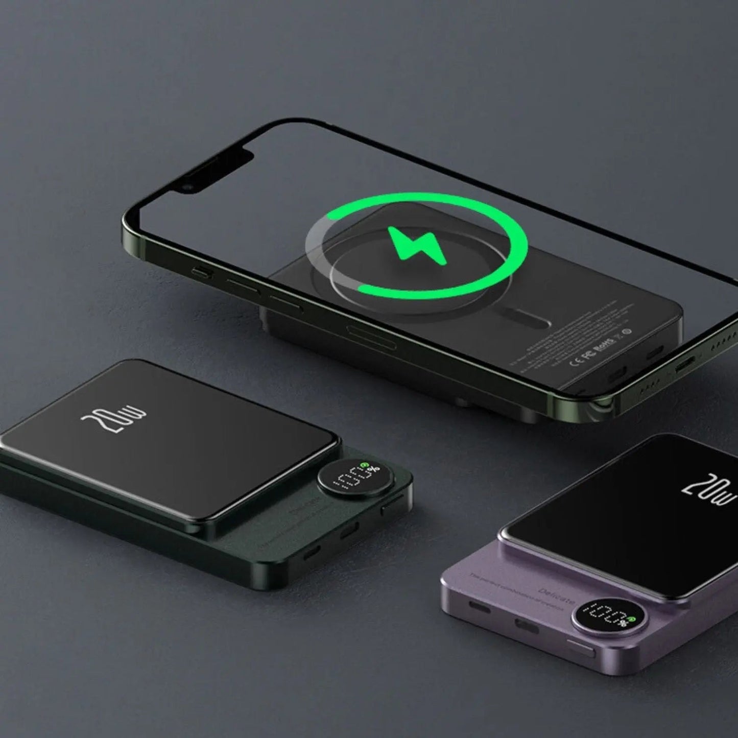 Magnetic iPhone Power Bank - Ultra-Slim, Portable | Seamless Power