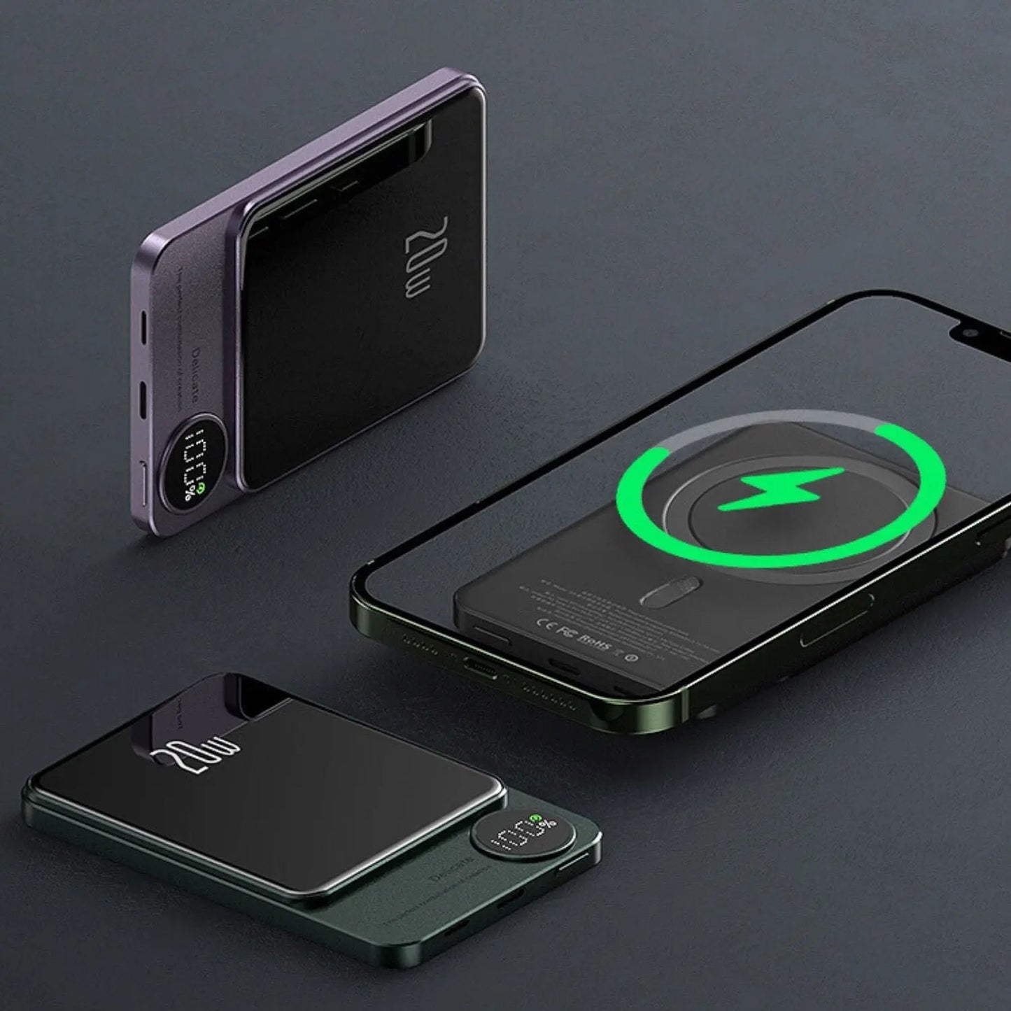 Magnetic iPhone Power Bank - Ultra-Slim, Portable | Seamless Power