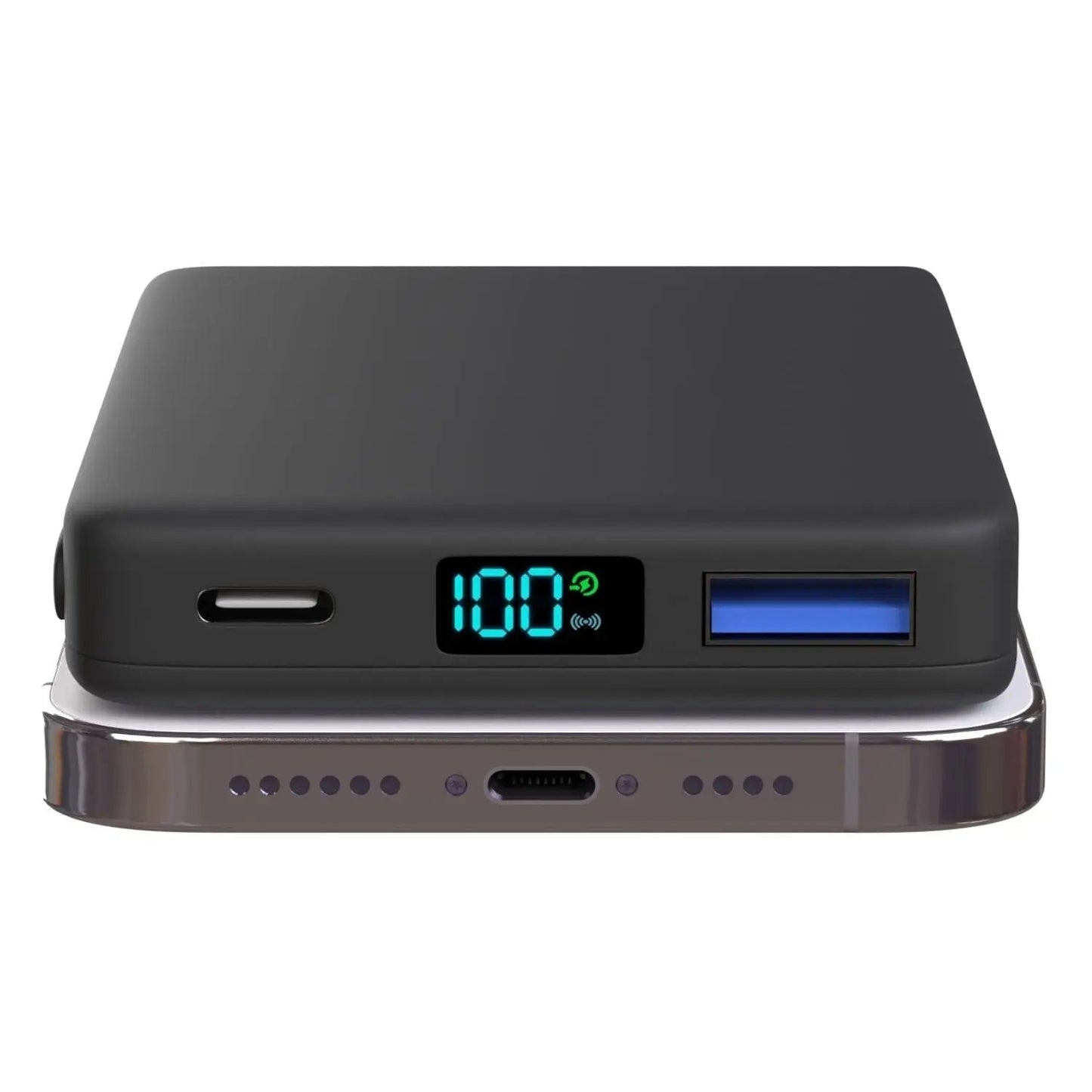 MagSafe Power Bank - 10000mAh Wireless Black | Extended Battery