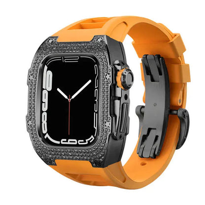 Luxury Apple Watch Case - Titanium Rose | Elegant