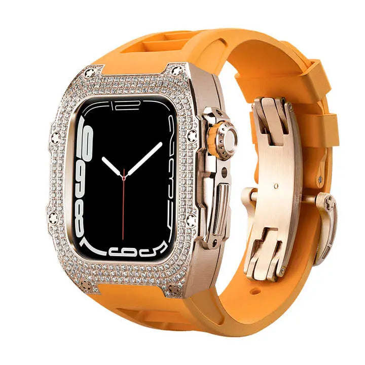 Luxury Apple Watch Case - Titanium Rose | Elegant