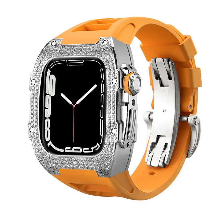 Luxury Apple Watch Case - Titanium Rose | Elegant