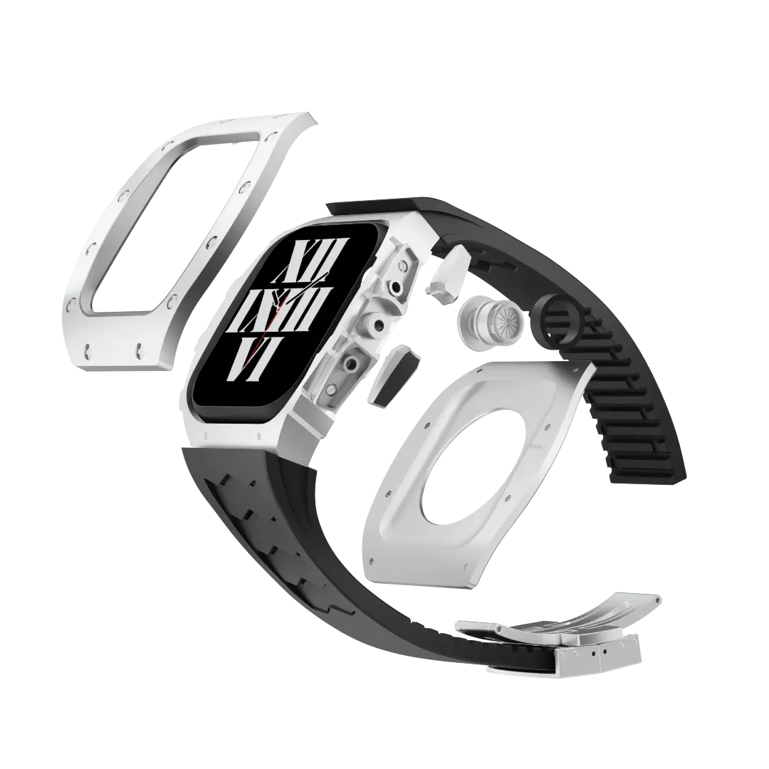 Titanium Apple Watch Case - 44/45mm Silver | Sophistication