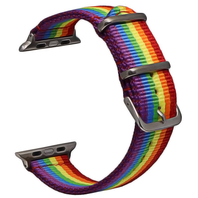 Braided Nylon Apple Watch Strap - Flag | Pride