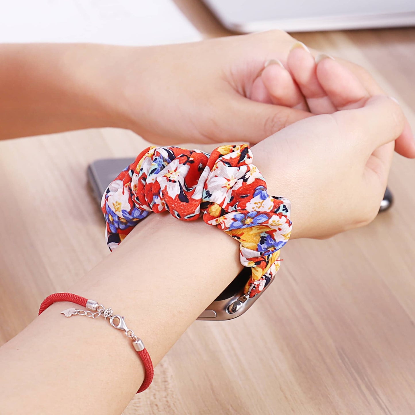Floral Fabric Apple Watch Band - Soft Scrunchie | Style