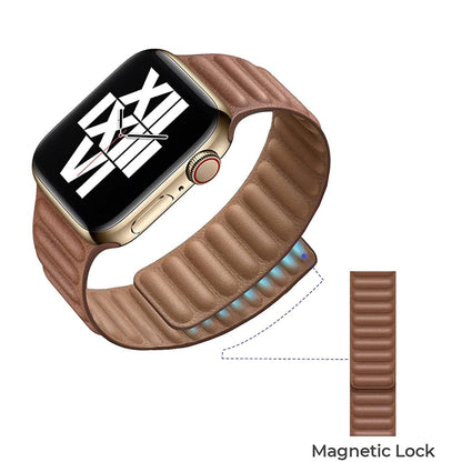 Apple Watch Leather Strap - Magnetic Closure | Elegant Style