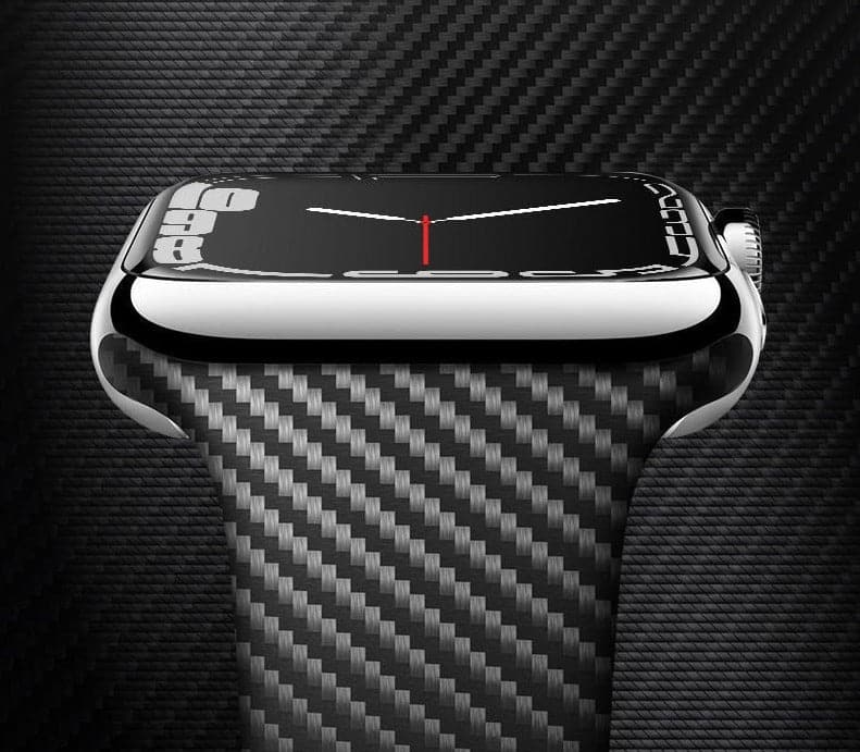 Carbon Apple Watch Strap - Silicone Fiber | Sophistication