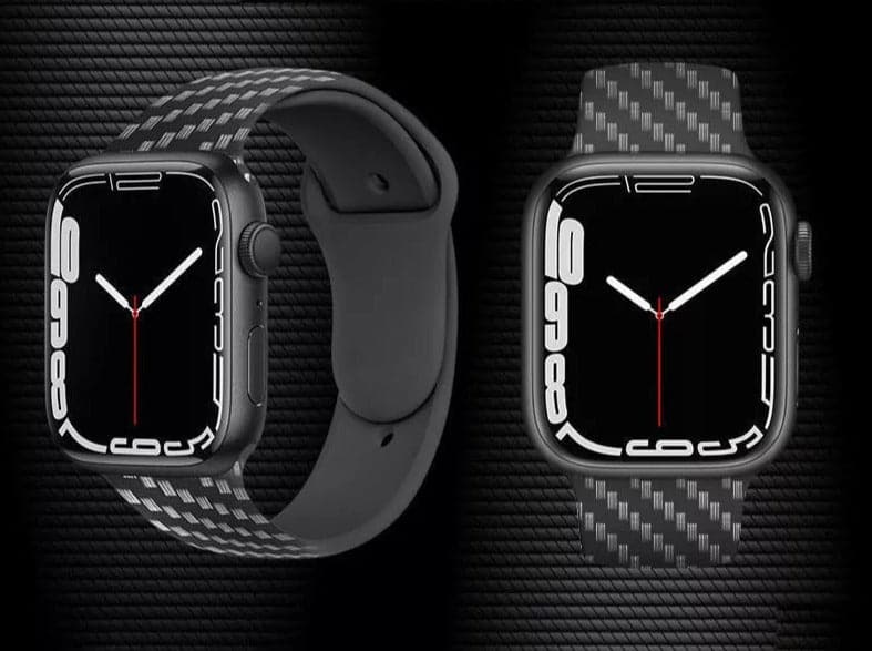 Carbon Apple Watch Strap - Silicone Fiber | Sophistication