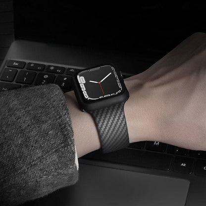 Carbon Apple Watch Strap - Silicone Fiber | Sophistication