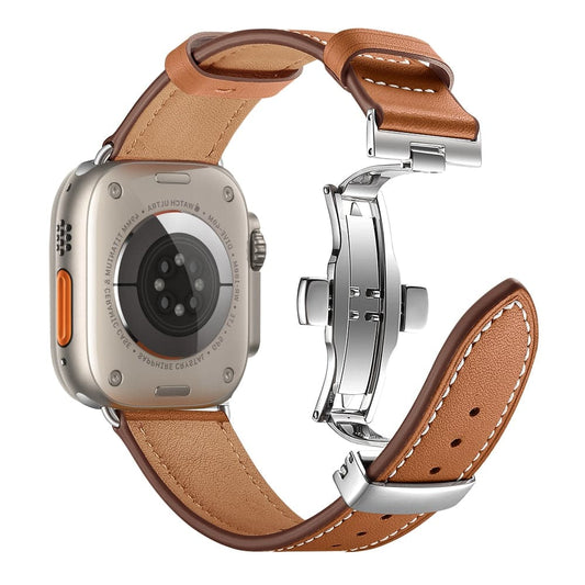 Leather Apple Watch Strap - Butterfly Clasp | Style