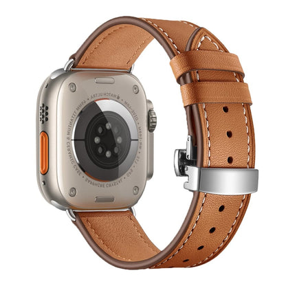 Leather Apple Watch Strap - Butterfly Clasp | Style