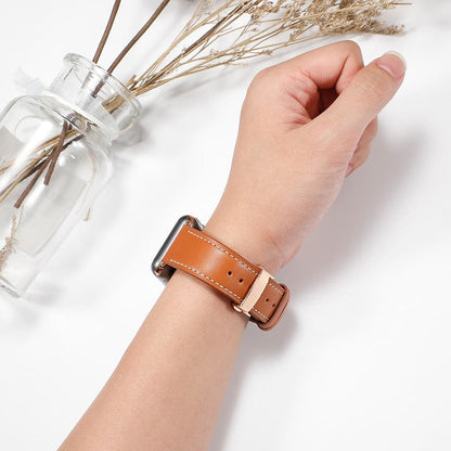Leather Apple Watch Strap - Butterfly Clasp | Style
