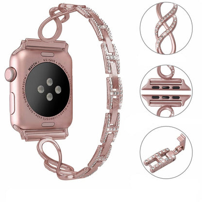 Diamond Apple Watch Band - Stainless Steel | Luxury