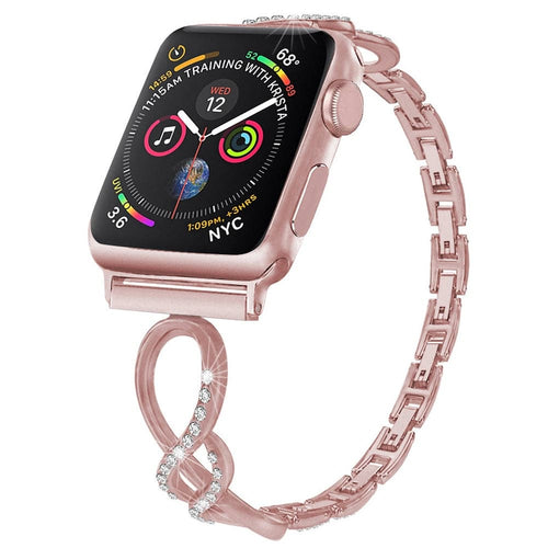 Diamond Apple Watch Band - Stainless Steel | Luxury