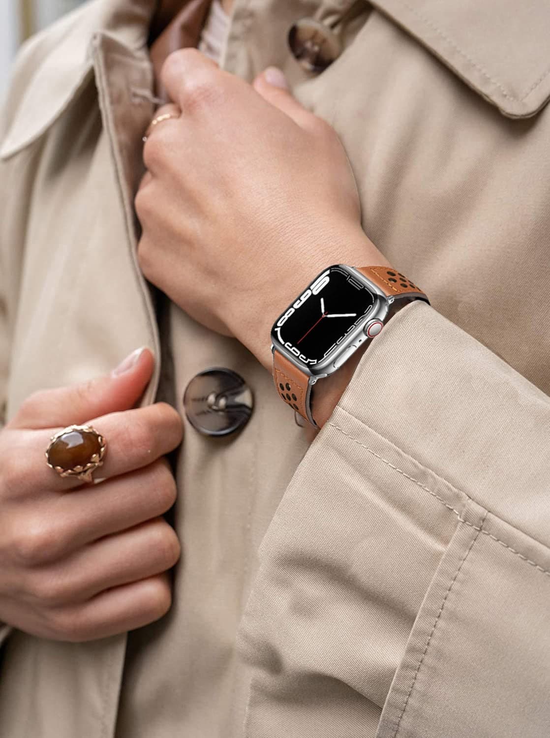 Apple Watch Leather Band - Two-Tone PU | Comfort