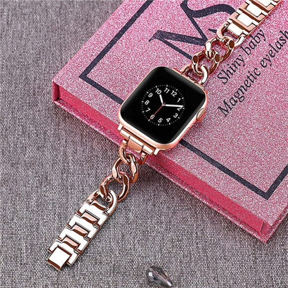 Luxury Apple Watch Bands - Wide Link, Steel | Elegant Style