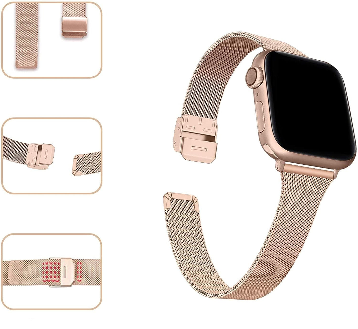 Milanese Loop Apple Watch Strap - Stainless Steel | Elegant