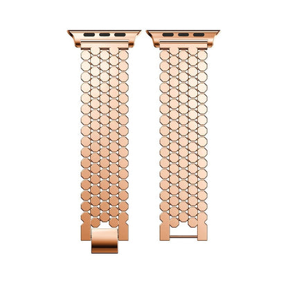 Octagonal Stainless Steel Apple Watch Band - Adjustable | Elegant