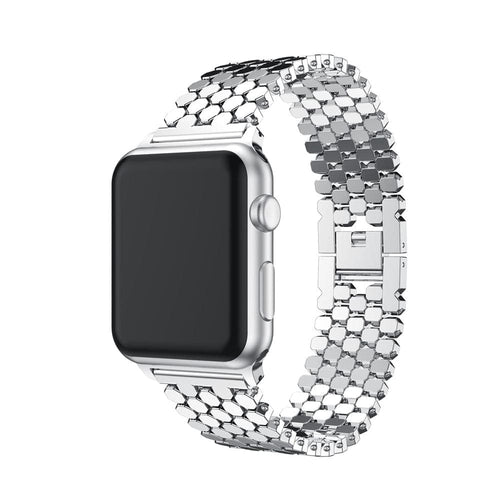 Octagonal Stainless Steel Apple Watch Band - Adjustable | Elegant