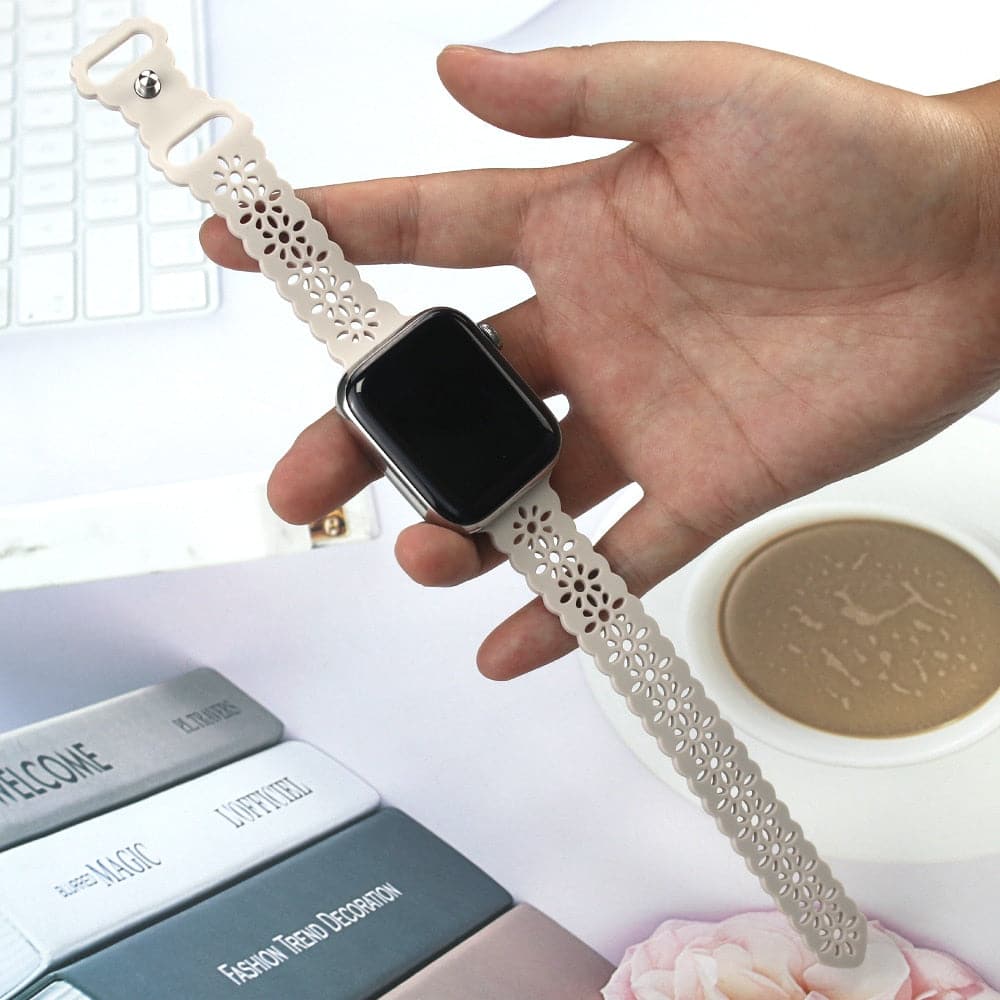 Sculpted Silicone Apple Watch Strap - Aired, Water-Resistant | Comfort