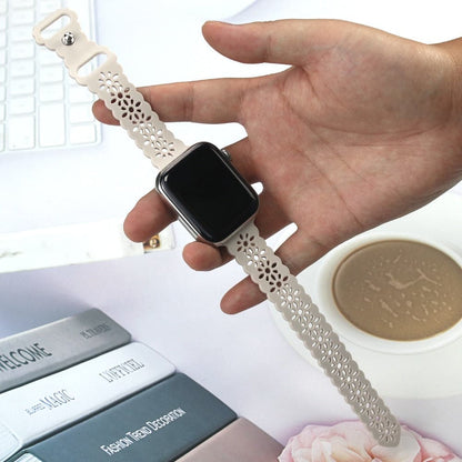 Sculpted Silicone Apple Watch Strap - Aired, Water-Resistant | Comfort