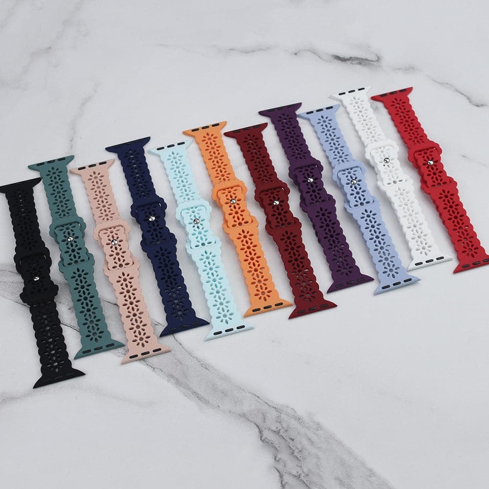 Sculpted Silicone Apple Watch Strap - Aired, Water-Resistant | Comfort