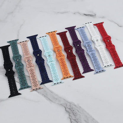 Sculpted Silicone Apple Watch Strap - Aired, Water-Resistant | Comfort