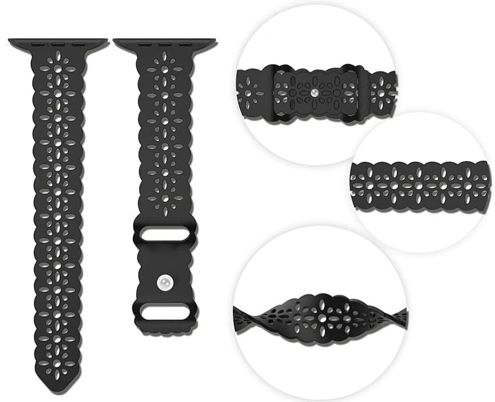 Sculpted Silicone Apple Watch Strap - Aired, Water-Resistant | Comfort