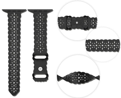 Sculpted Silicone Apple Watch Strap - Aired, Water-Resistant | Comfort