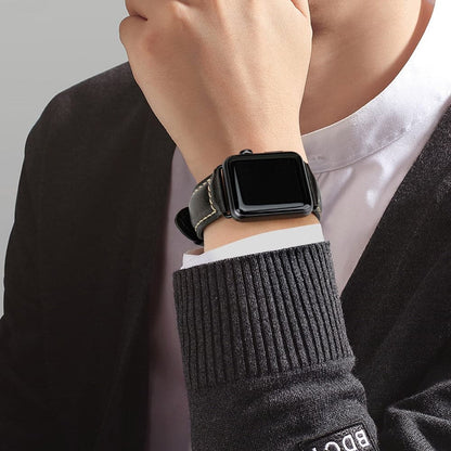 Vintage Leather Apple Watch Strap - Handcrafted | Elegant