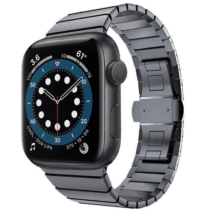 Apple Watch Stainless Steel Band - Black | Elegant