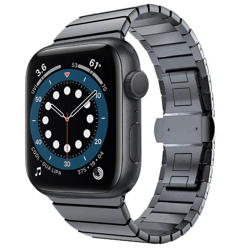 Apple Watch Stainless Steel Band - Midnight Steel | Sophistication