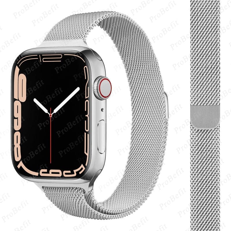 Milanese Loop Apple Watch Band - Magnetic, Steel | Elegant