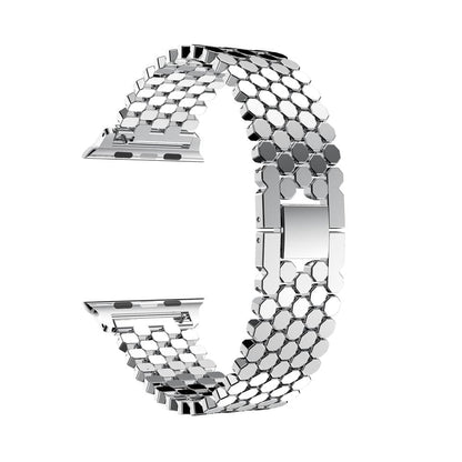 Octagonal Steel Apple Watch Band - Stainless Steel | Sophisticated Style