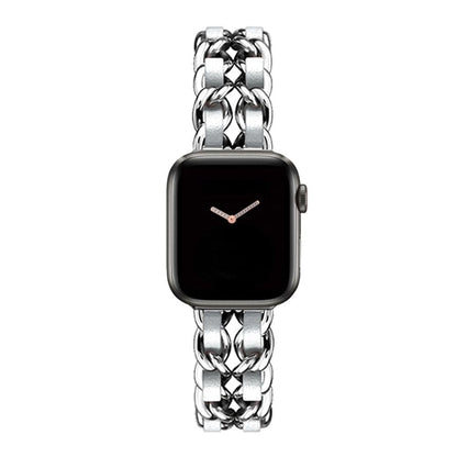 Luxury Apple Watch Strap - Leather Steel | Elegant