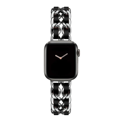 Luxury Apple Watch Strap - Leather Steel | Elegant