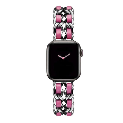 Luxury Apple Watch Strap - Leather Steel | Elegant