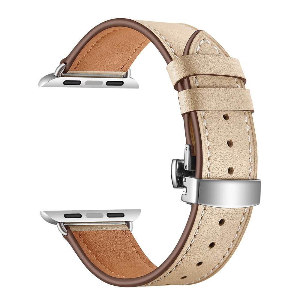 Leather Apple Watch Strap - Butterfly Clasp | Style