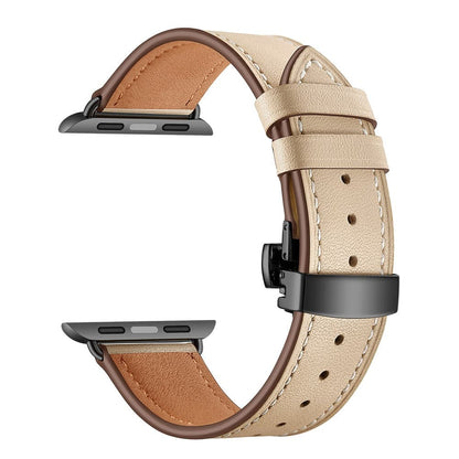 Leather Apple Watch Strap - Butterfly Clasp | Style