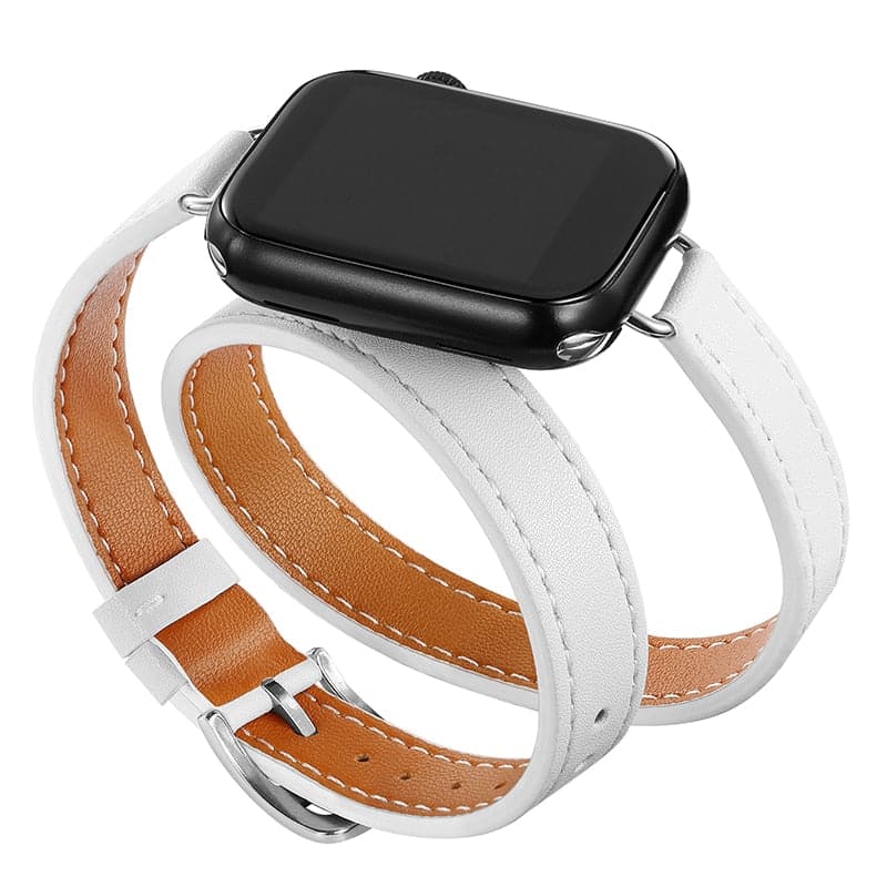 Apple Watch Leather Strap - Double Tour, PU Leather | Elegant Style