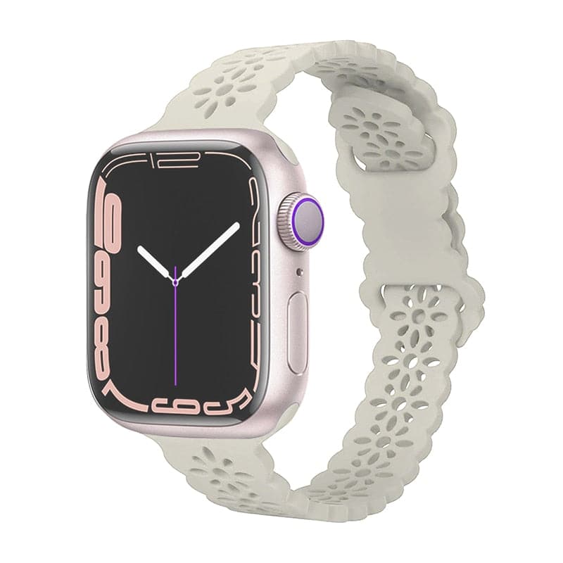 Sculpted Silicone Apple Watch Strap - Aired, Water-Resistant | Comfort