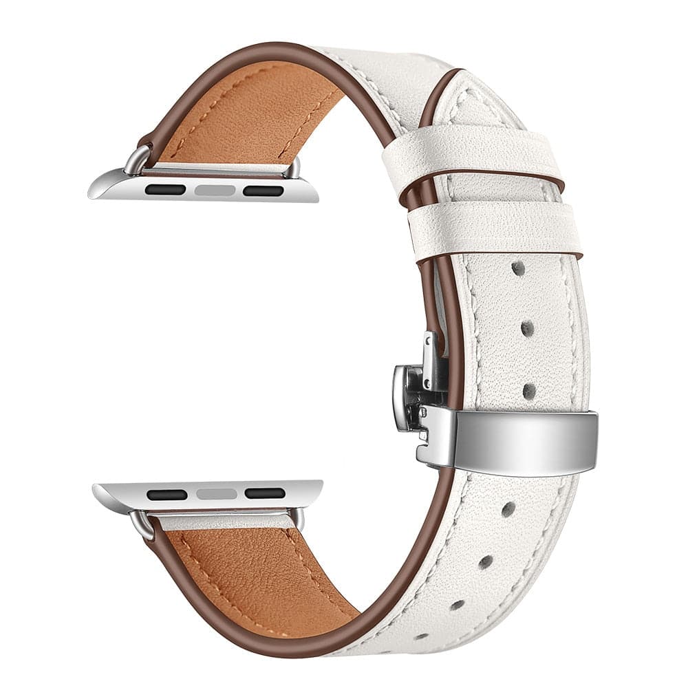 Leather Apple Watch Strap - Butterfly Clasp | Style