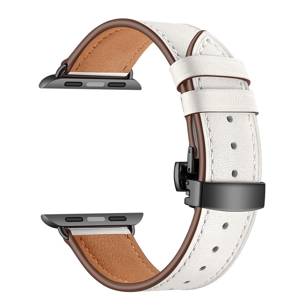 Leather Apple Watch Strap - Butterfly Clasp | Style