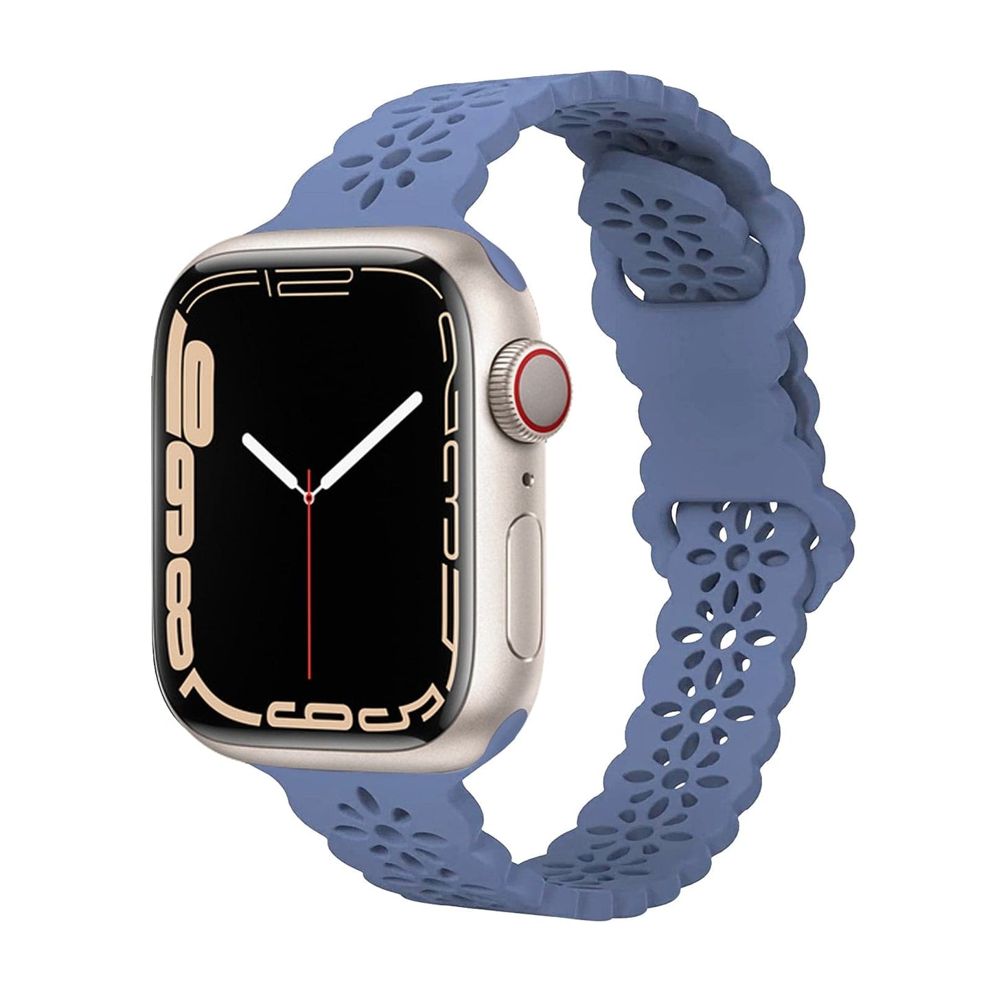 Sculpted Silicone Apple Watch Strap - Aired, Water-Resistant | Comfort