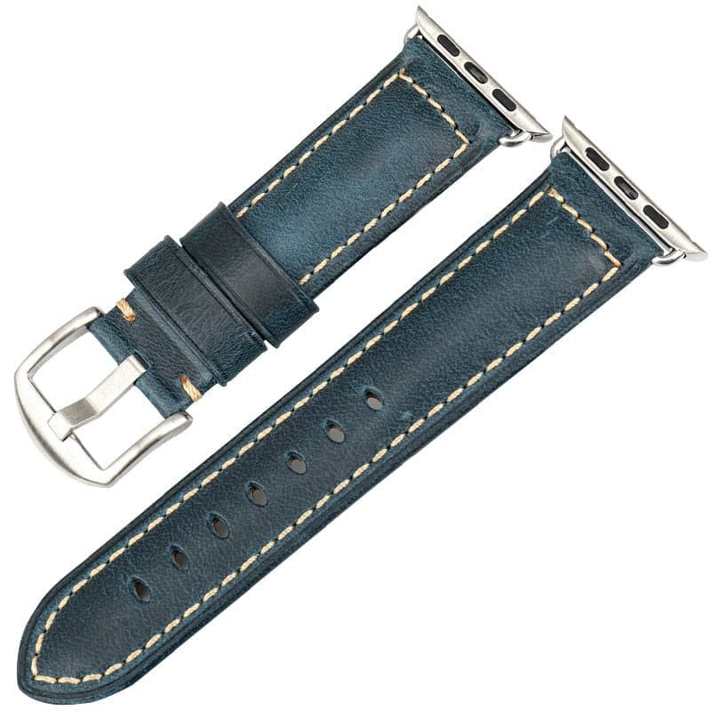 Vintage Leather Apple Watch Strap - Handcrafted | Elegant