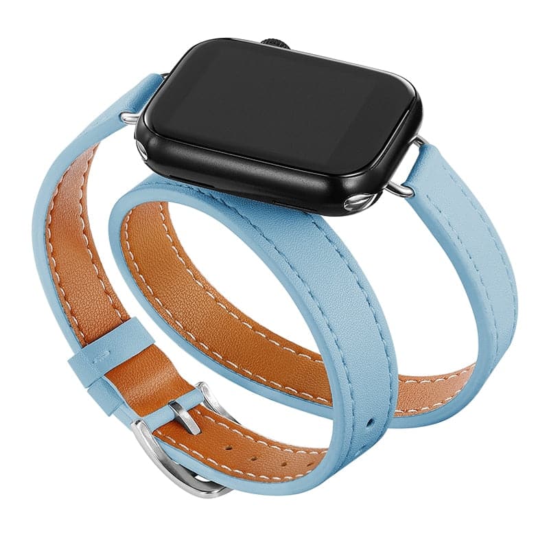 Apple Watch Leather Strap - Double Tour, PU Leather | Elegant Style