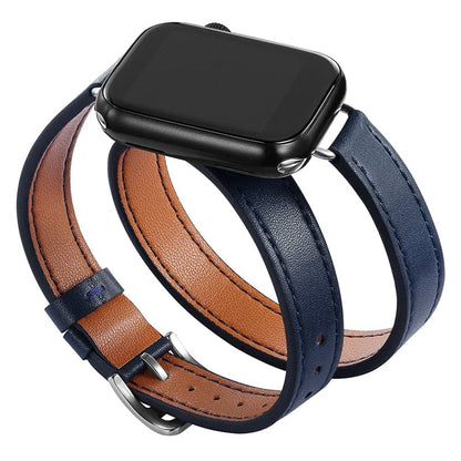Apple Watch Leather Strap - Double Tour, PU Leather | Elegant Style
