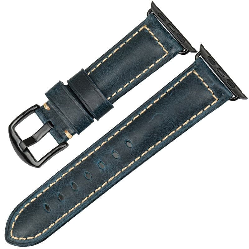 Vintage Leather Apple Watch Strap - Handcrafted | Elegant