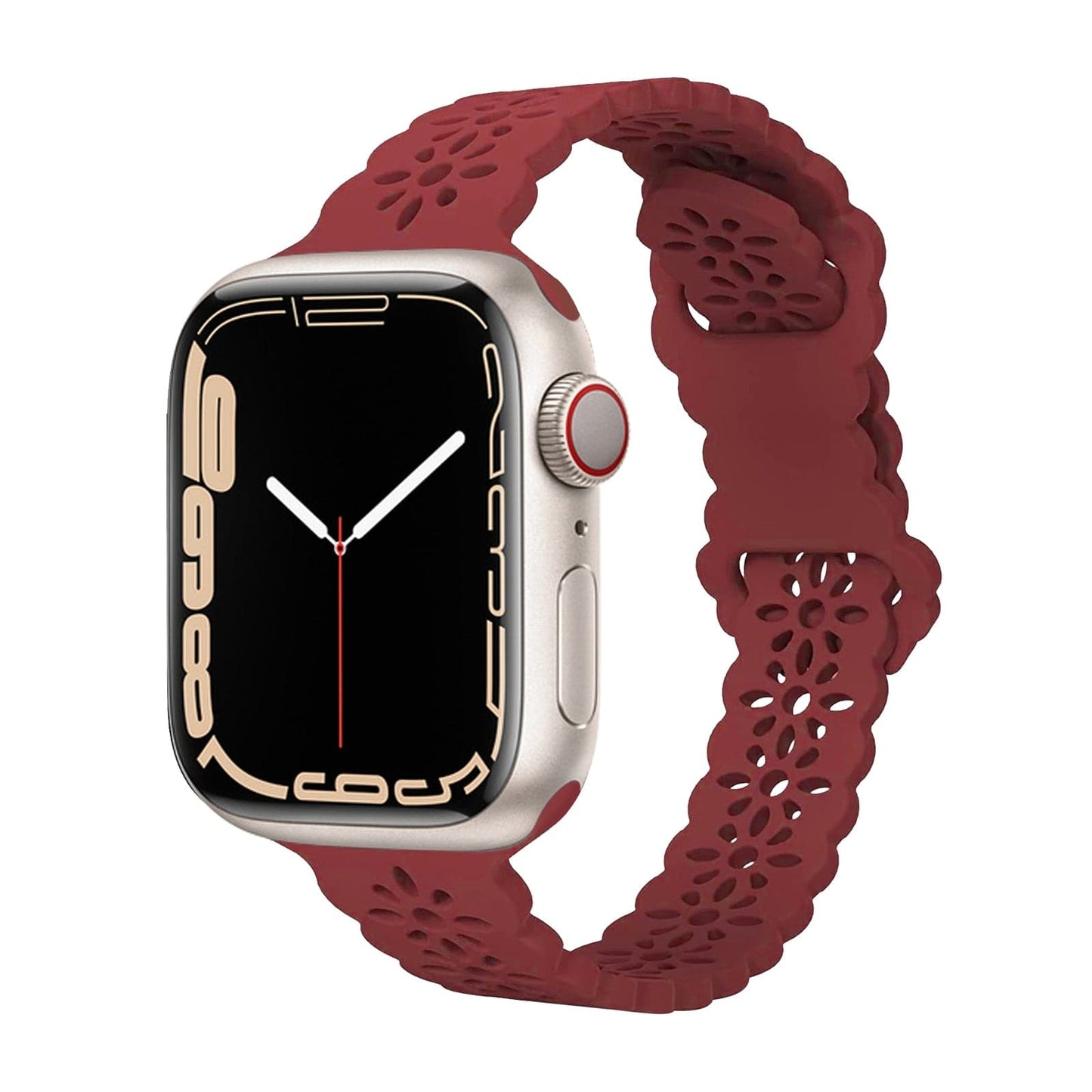 Sculpted Silicone Apple Watch Strap - Aired, Water-Resistant | Comfort