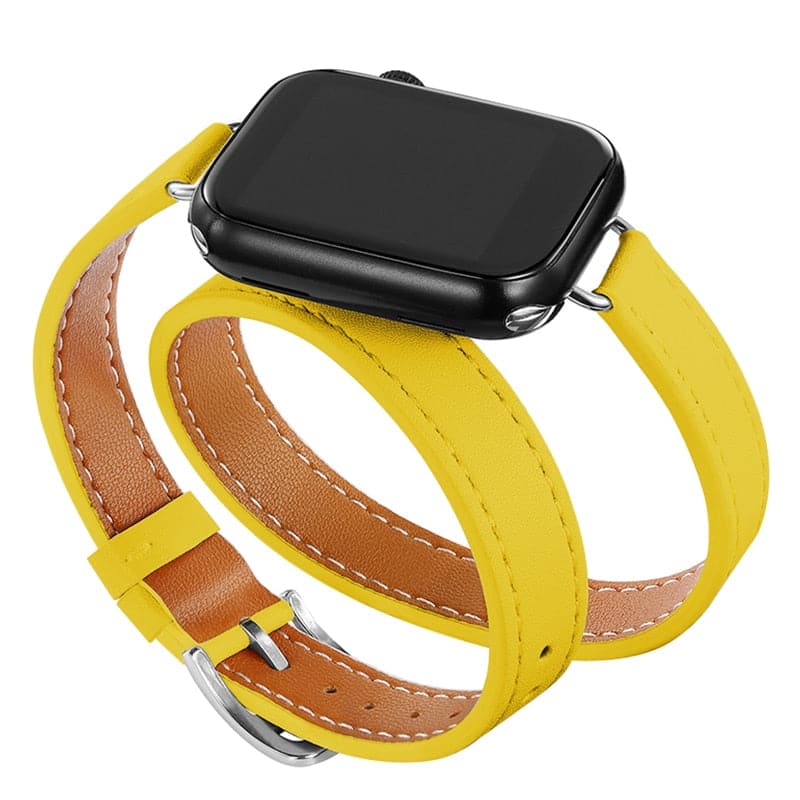 Apple Watch Leather Strap - Double Tour, PU Leather | Elegant Style